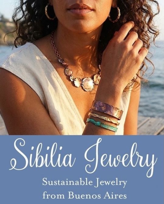 New designer Sibilia jewelry. modern, sustainable jewelry. dramatic, colorful pieces that are art